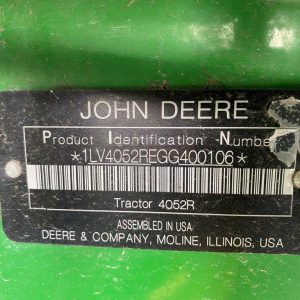 2016 John Deere 4052R