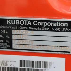 2020 KUBOTA KX040-4