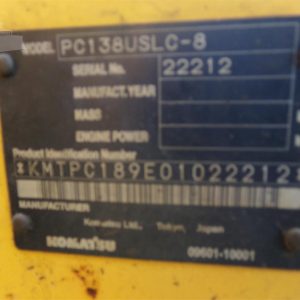 2008 KOMATSU PC138US LC-8