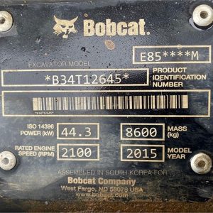 2015 BOBCAT E85