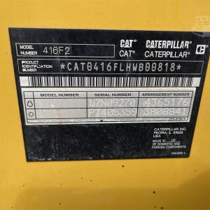 2016 CATERPILLAR 416F2